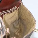 FENDI Zucca Canvas Hand Bag Black Brown Auth 159734-20