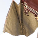 FENDI Zucca Canvas Hand Bag Black Brown Auth 159734-21