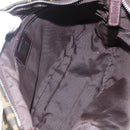 FENDI Zucca Canvas Shoulder Bag Black Brown Auth 159735-18