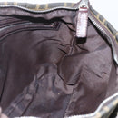 FENDI Zucca Canvas Shoulder Bag Black Brown Auth 159735-19
