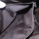 FENDI Zucca Canvas Shoulder Bag Black Brown Auth 159735-21