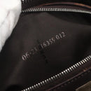 FENDI Zucca Canvas Shoulder Bag Black Brown Auth 159735-23