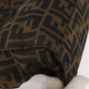 FENDI Zucca Canvas Tote Bag Black Brown Auth 159736-9