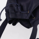 CELINE Circle Shoulder Bag Leather Navy Gold Auth 159739-6