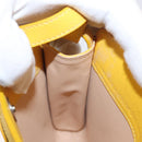 CELINE Shoulder Bag Leather Yellow Silver Auth 159741-17