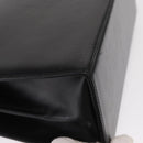 Salvatore Ferragamo Gancini Hand Bag Leather 2way Black Gold Auth 159742A-15