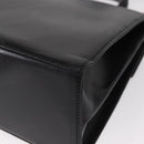 Salvatore Ferragamo Gancini Hand Bag Leather 2way Black Gold Auth 159742A-16