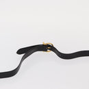 Salvatore Ferragamo Gancini Hand Bag Leather 2way Black Gold Auth 159742A-8