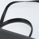 BALLY Hand Bag Leather 2way Black Gold Auth 159743-8