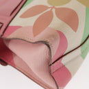 Miu Miu Hand Bag Leather Pink Gold Auth 159745-16