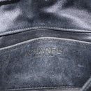 CHANEL Matelasse Chain Shoulder Bag Satin Black Gold CC Auth 159749-21