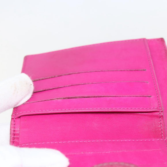 CHANEL Wallet Caviar Skin Pink Gold CC Auth 159752