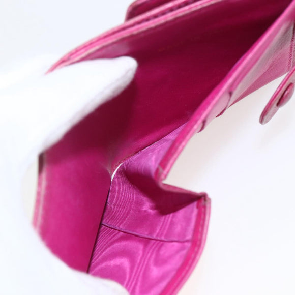 CHANEL Wallet Caviar Skin Pink Gold CC Auth 159752