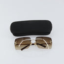 CHANEL Sunglasses metal Brown CC Auth 159753-12