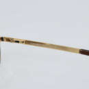 CHANEL Sunglasses metal Brown CC Auth 159753-9