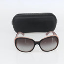 CHANEL Camelia Sunglasses plastic Black Pink CC Auth 159754-11