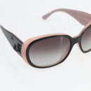 CHANEL Camelia Sunglasses plastic Black Pink CC Auth 159754-6