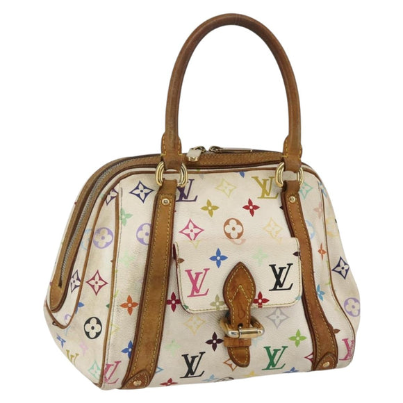 LOUIS VUITTON Monogram Multicolor Priscilla Hand Bag White M40096 Auth 159761