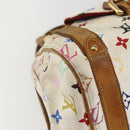 LOUIS VUITTON Monogram Multicolor Priscilla Hand Bag White M40096 Auth 159761-15