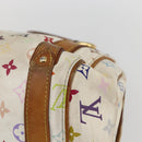 LOUIS VUITTON Monogram Multicolor Priscilla Hand Bag White M40096 Auth 159761-16