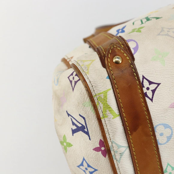 LOUIS VUITTON Monogram Multicolor Priscilla Hand Bag White M40096 Auth 159761