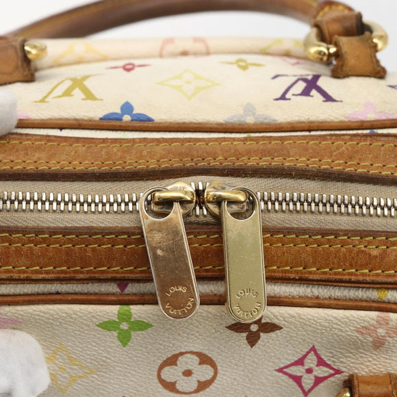 LOUIS VUITTON Monogram Multicolor Priscilla Hand Bag White M40096 Auth 159761