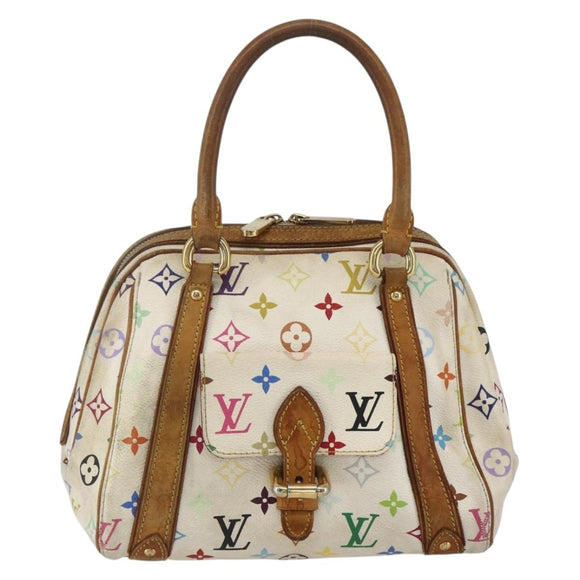 LOUIS VUITTON Monogram Multicolor Priscilla Hand Bag White M40096 Auth 159761
