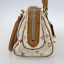 LOUIS VUITTON Monogram Multicolor Priscilla Hand Bag White M40096 Auth 159761-3