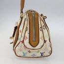 LOUIS VUITTON Monogram Multicolor Priscilla Hand Bag White M40096 Auth 159761-4