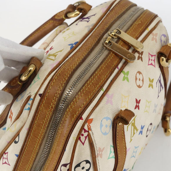 LOUIS VUITTON Monogram Multicolor Priscilla Hand Bag White M40096 Auth 159761