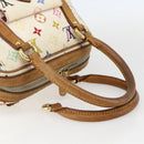 LOUIS VUITTON Monogram Multicolor Priscilla Hand Bag White M40096 Auth 159761-7