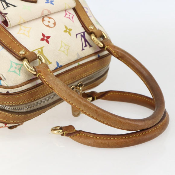 LOUIS VUITTON Monogram Multicolor Priscilla Hand Bag White M40096 Auth 159761