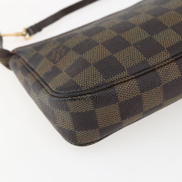 LOUIS VUITTON Damier Ebene Pochette Accessoires Pouch N41206 LV Auth 159769