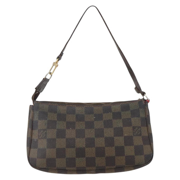 LOUIS VUITTON Damier Ebene Pochette Accessoires Beutel N41206 LV Auth 159769
