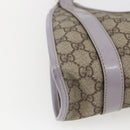 GUCCI GG Supreme Hand Bag PVC Beige Gold 203495 Auth 159773-11