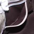 GUCCI GG Supreme Hand Bag PVC Beige Gold 203495 Auth 159773-18