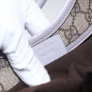 GUCCI GG Supreme Hand Bag PVC Beige Gold 203495 Auth 159773-19