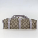 GUCCI GG Supreme Hand Bag PVC Beige Gold 203495 Auth 159773-9