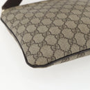 GUCCI GG Supreme Shoulder Bag PVC Beige Gold 201538 Auth 159774-17