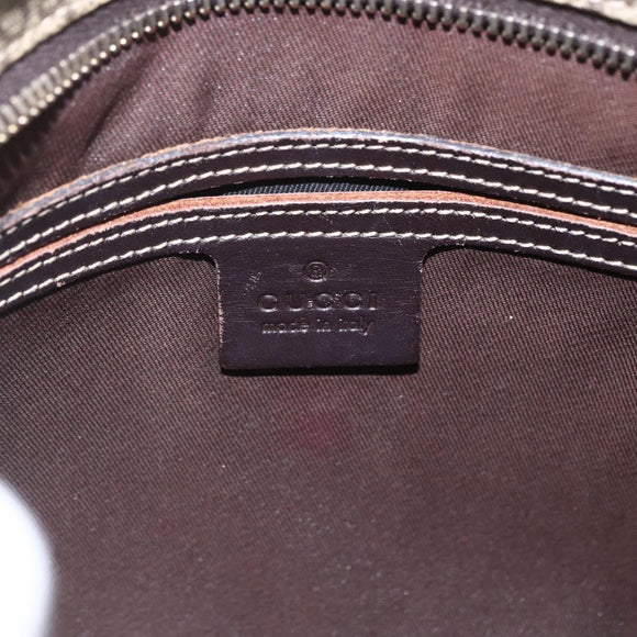 GUCCI GG Supreme Shoulder Bag PVC Beige Gold 201538 Auth 159774