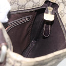 GUCCI GG Supreme Shoulder Bag PVC Beige Gold 201538 Auth 159774-21