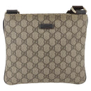 GUCCI GG Supreme Shoulder Bag PVC Beige Gold 201538 Auth 159774-13