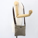 GUCCI GG Supreme Shoulder Bag PVC Beige Gold 201538 Auth 159774-22