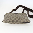 GUCCI GG Supreme Shoulder Bag PVC Beige Gold 201538 Auth 159774-5