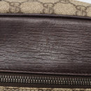 GUCCI GG Supreme Shoulder Bag PVC Beige Silver 114291 Auth 159775-17