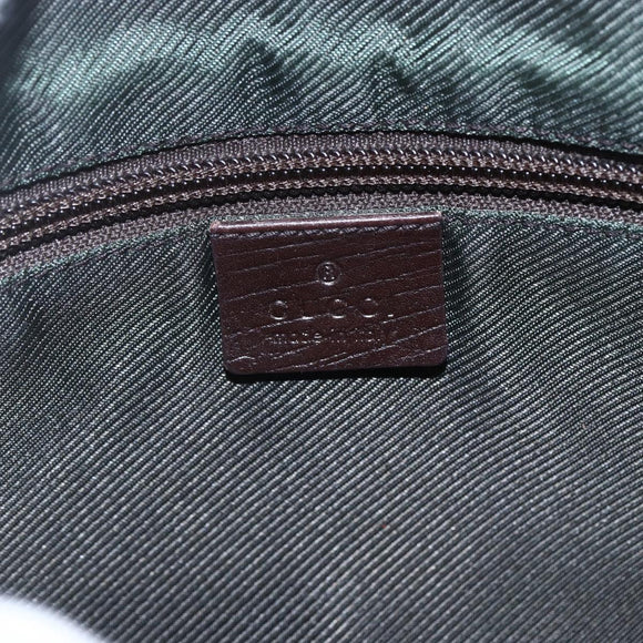 GUCCI GG Supreme Shoulder Bag PVC Beige Silver 114291 Auth 159775