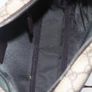 GUCCI GG Supreme Shoulder Bag PVC Beige Silver 114291 Auth 159775-11