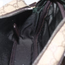 GUCCI GG Supreme Shoulder Bag PVC Beige Silver 114291 Auth 159775-20