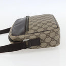 GUCCI GG Supreme Shoulder Bag PVC Beige Silver 114291 Auth 159775-3