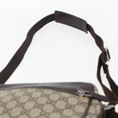 GUCCI GG Supreme Shoulder Bag PVC Beige Silver 114291 Auth 159775-8